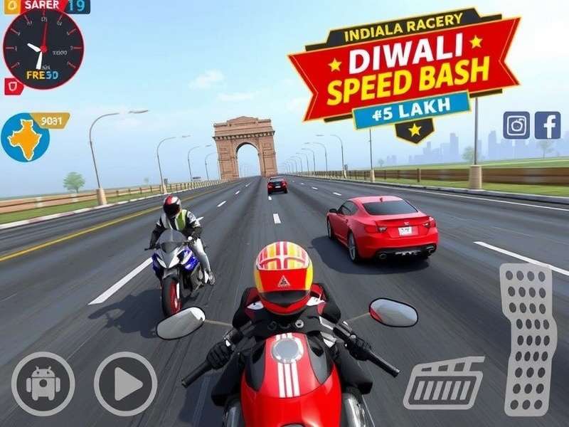 Indian Auto Racer Gameplay on Delhi Highway Track with Indian Cars